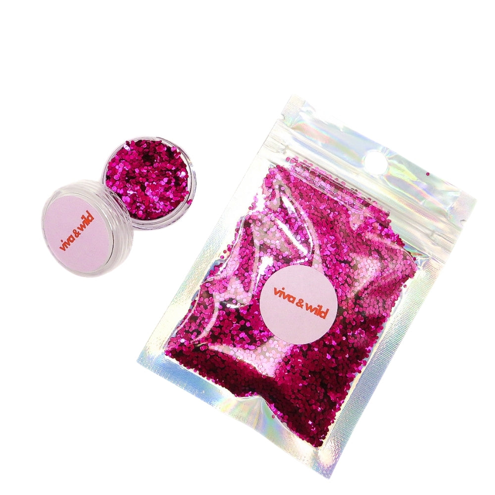 Hot Gossip - Dark Pink Chunky Festival Glitter