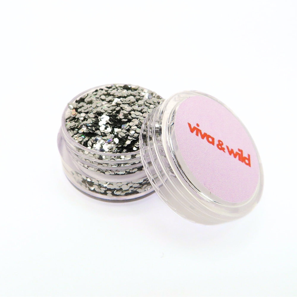 Mirror Magic - Holographic Silver Chunky Festival Glitter