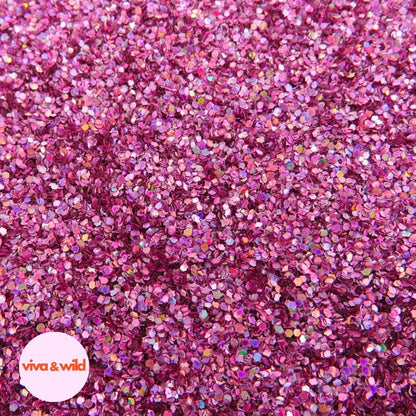 Glitterally Obsessed - Pink Holographic Medium Festival Glitter