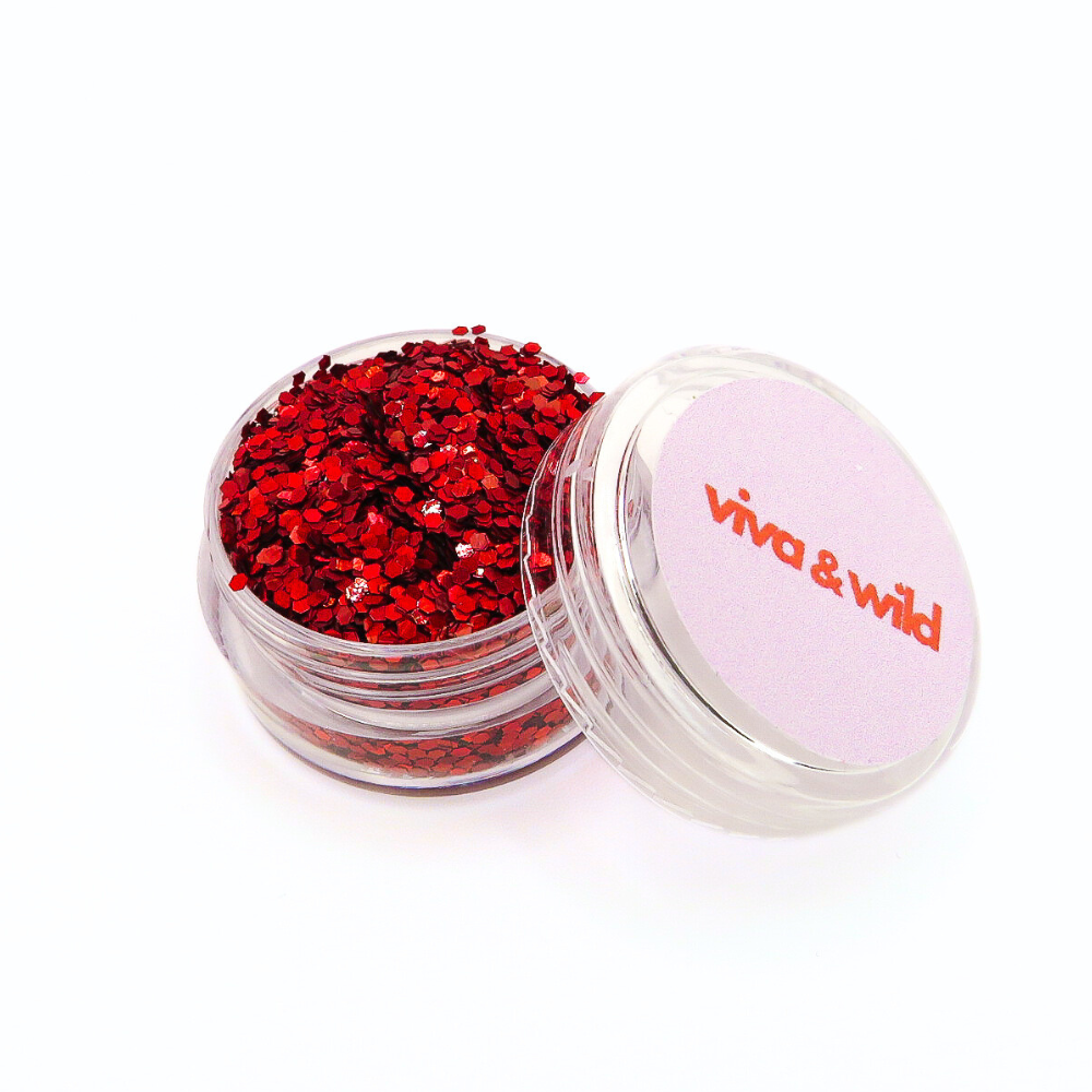 Hotter Than Your Ex – Red Holographic Chunky Festival Glitter