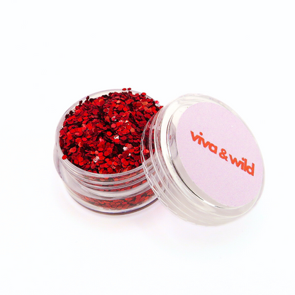 Hotter Than Your Ex – Red Holographic Chunky Festival Glitter