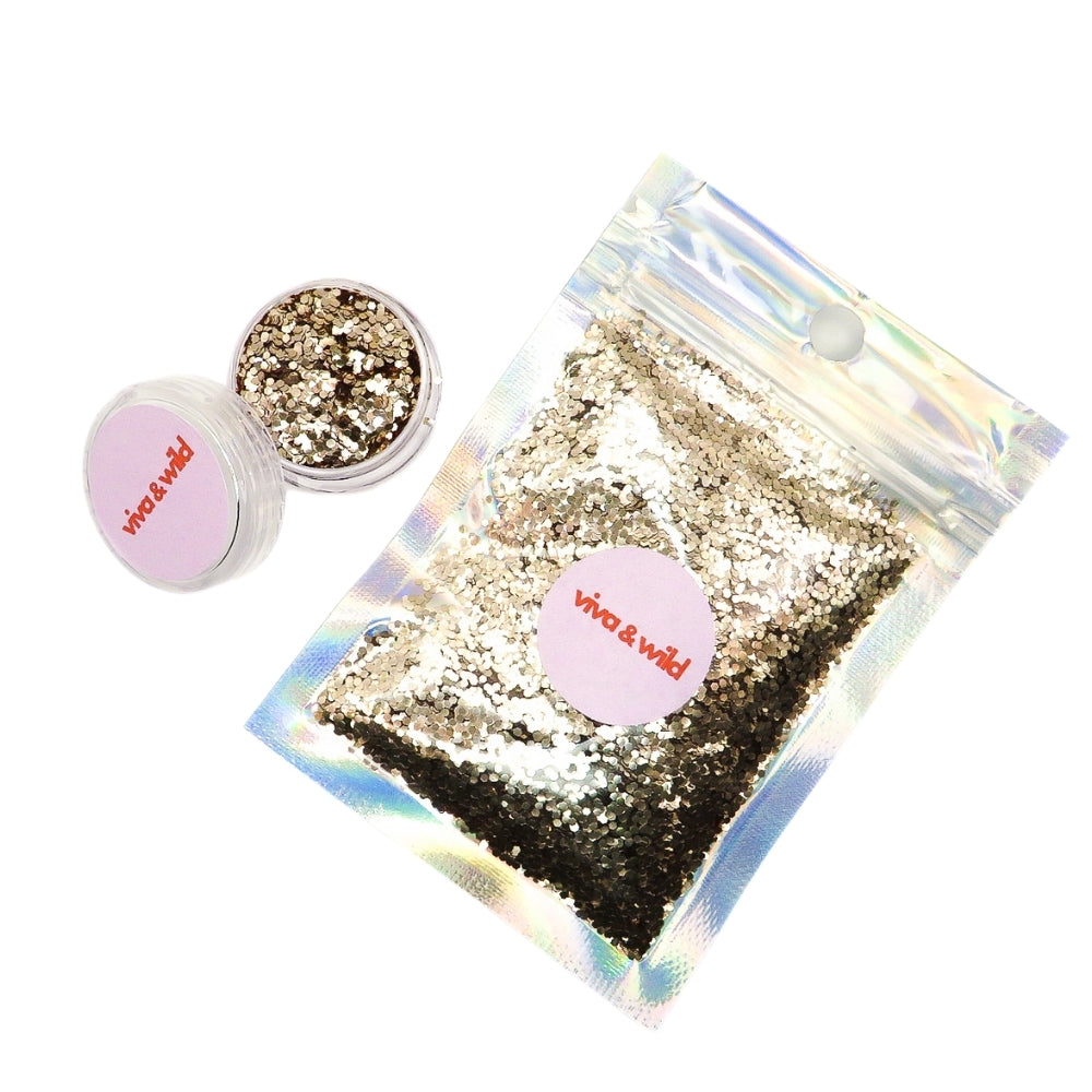 Rich Girl Glow - Rose Gold Chunky Festival Glitter