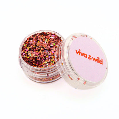 Billionaire Blush - Rose Gold Holographic Chunky Festival Glitter