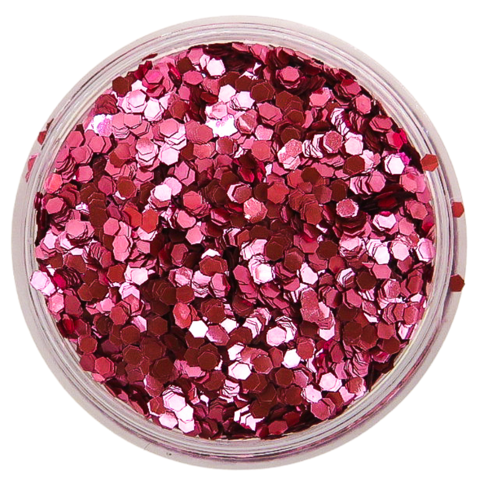 Rose pink chunky festival glitter