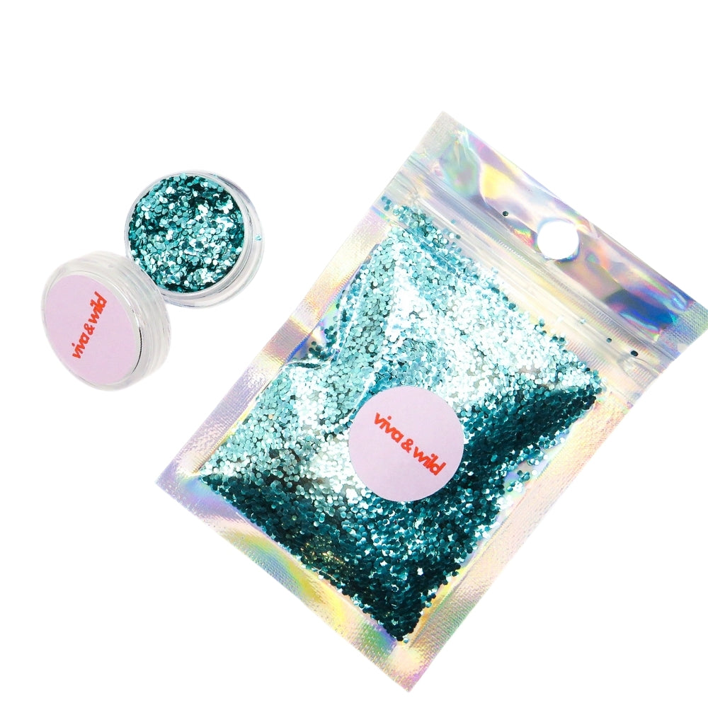 Splash of Sass - Turquoise Chunky Festival Glitter