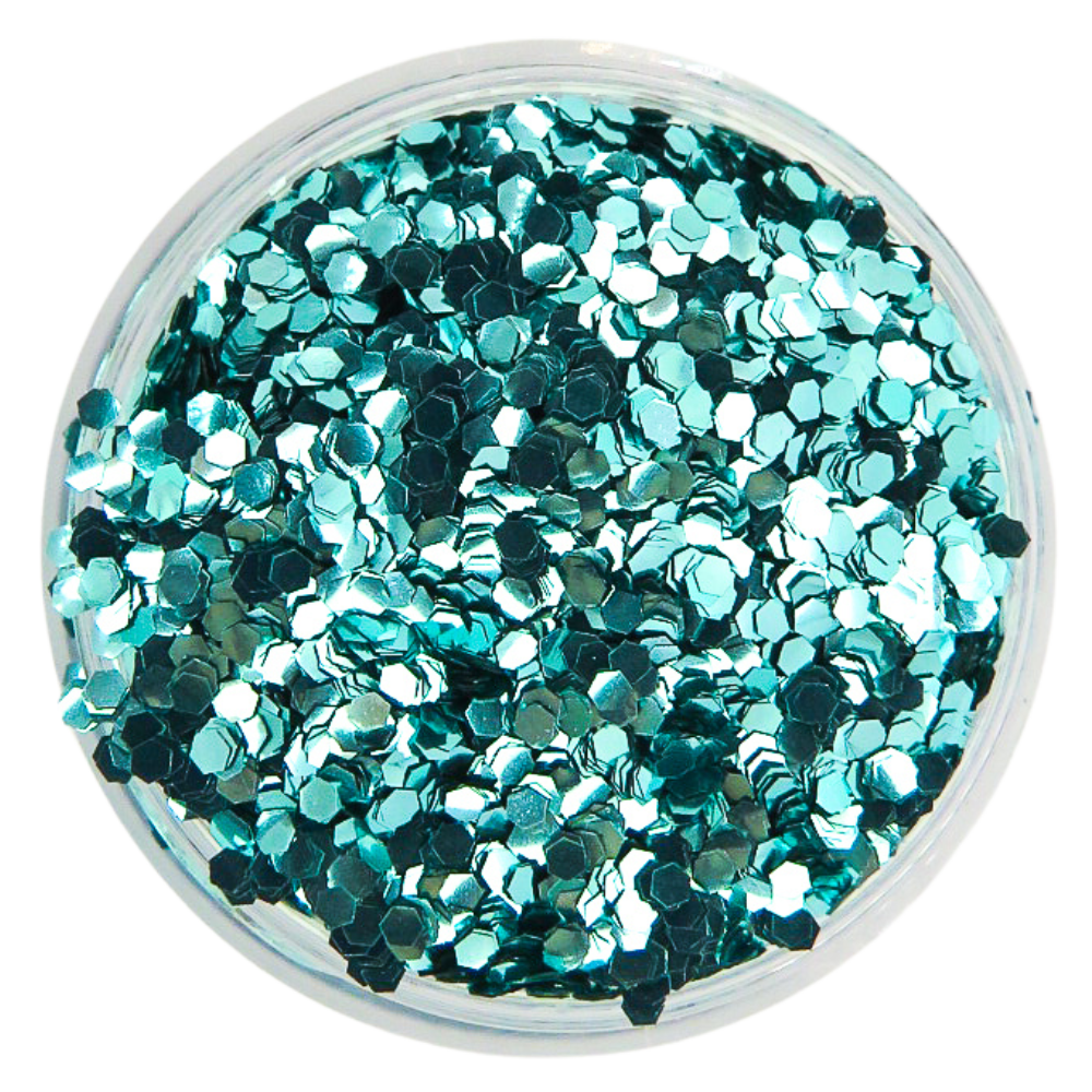 turquoise festival glitter chunky 