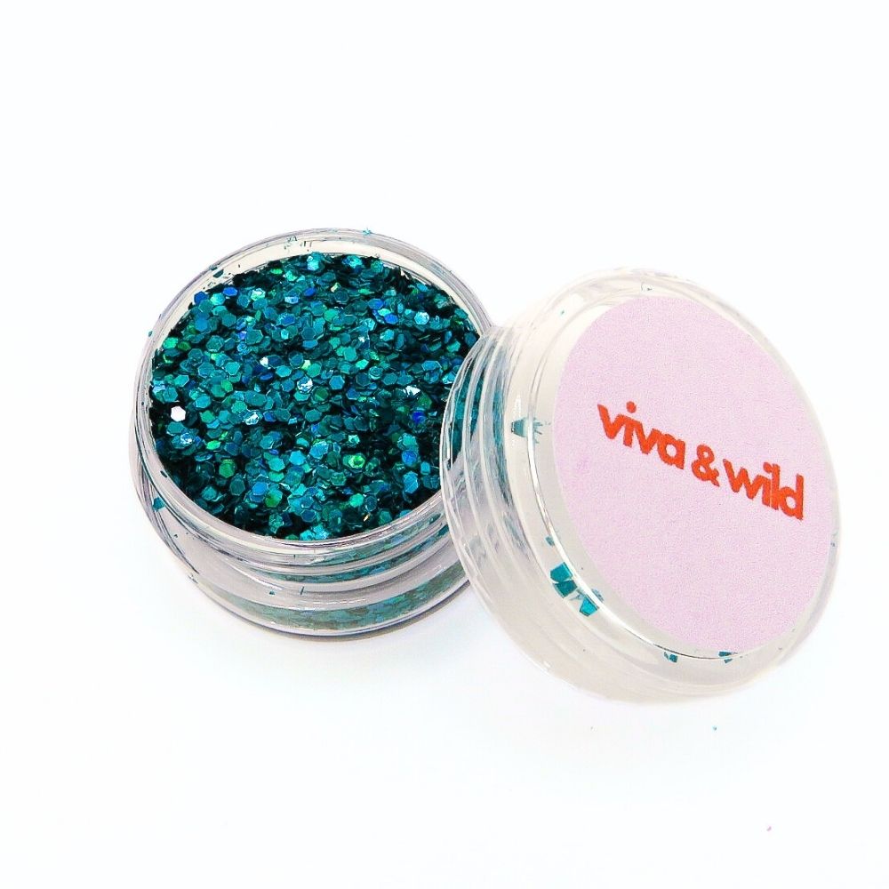 Teal Me About It - Turquoise Holographic Chunky Festival Glitter